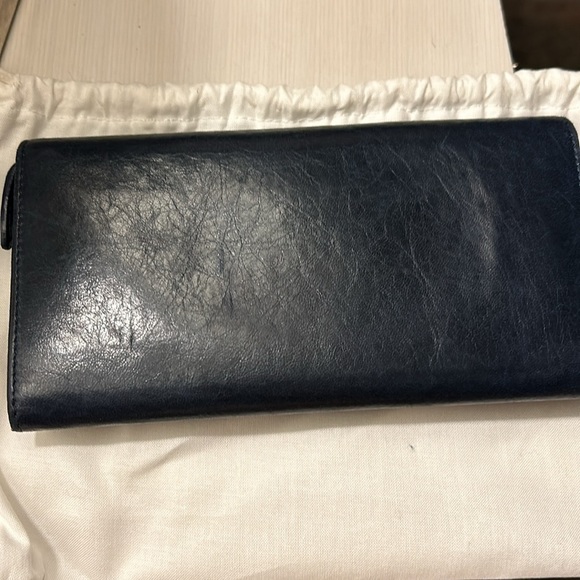 Balenciaga Navy Blue Leather Wallet With Dustbag - Picture 3 of 12